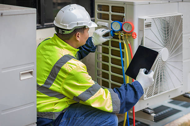 Professional Hvac Maintenance technician working in Spring Valley, WI